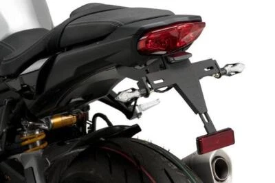 Puig Support Plaque Arrière Immatriculation Noir Mat Yamaha MT-10 & Sp 2022 - - Photo 1/4