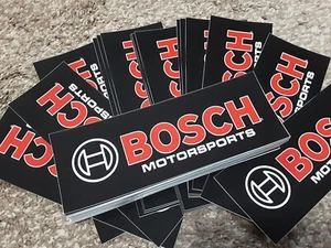 Lot of 100 BOSCH Motorsports Racing Decals NHRA NASCAR Stickers Parts Plugs O2 - Picture 1 of 4