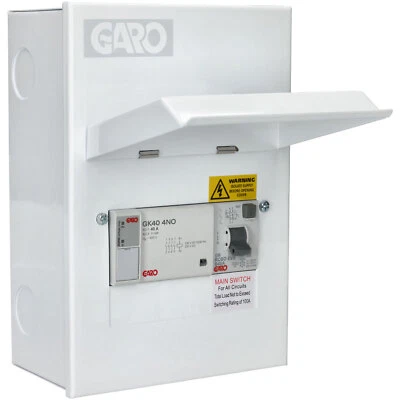 Garo G6EV40PME 40A EV Consumer unit with Type A RCBO and PME Fault Detection - Image 1 of 4
