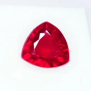 Rubino Rosso Naturale Mozambico 6,46 Ct Pietra Preziosa Sciolta Certificata Forma Trilione Gemme - Foto 1 di 11
