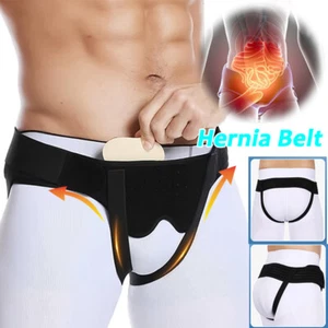 Hernia Support Double Inguinal Groin Hernia Belt Pain Relief Truss Brace -Unisex - Picture 1 of 18