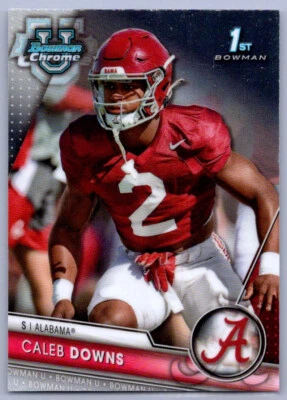 2023 Bowman University Chrome -  #49 Caleb Downs (RC) - *Near Mint* - Image 1 of 2