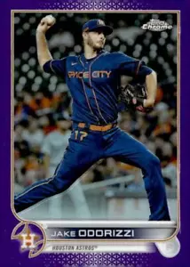 2022 Topps Chrome Update #USC53 Jake Odorizzi Purple Refractor - Picture 1 of 2