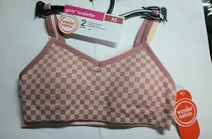 Wonder Nation Girls V-Cami Bralette Size M 2Pk - Picture 1 of 5