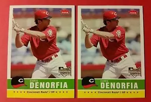x2 CHRIS DENORFIA * RC ROOKIE #159 CINCINNATI REDS * 2006 FLEER TRADITION MLB - Foto 1 di 1