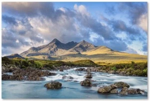 Trademark Fine Art River Sligachan by Michael Blanchette Photography 12x19 New - Picture 1 of 3