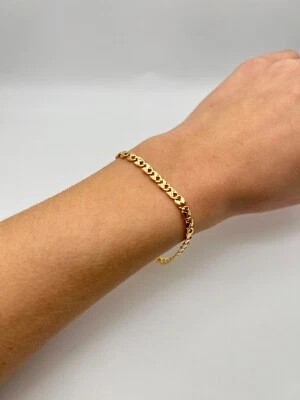 18K Gelbgold Armband Herren Handgefertigt italienische Kunsthandwerker - Bild 1 von 4