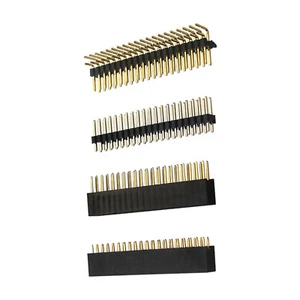 4pcs 2x20 PIN Socket Dual Male Header Pin Connector for Raspberry Pi Zero/Zero W - Afbeelding 1 van 12