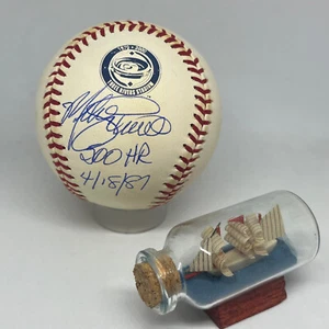 Mike Schmidt signed Rawlings 3 Rivers Logo Baseball JSA Inscribed 500 HR A3636 - Picture 1 of 5