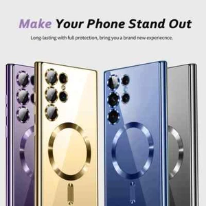 Magnetic Phone Cover Case For Samsung S25 Plus Ultra S24 S22 S23 S21 FE Edge 5G - Picture 1 of 14