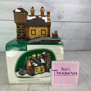 Department 56 Dicken's Village 1999 LA LOCOMOTORA Y TORRE DE AGUA Navidad en caja - Imagen 1 de 17