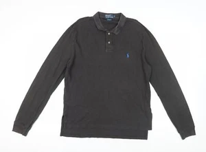Ralph Lauren Men's Black Long Sleeve Polo Size L - Picture 1 of 12