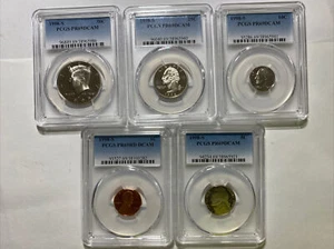Juego de prueba de 5 piezas 1998-S - PCGS PR69DCAM - Imagen 1 de 12