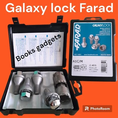 Per Fiat Stilo dal 2001 Kit Bulloni Antifurto Galaxy Lock Farad x Cerchi in Lega - Immagine 1 di 2
