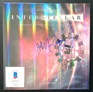 COMPOSER HANS ZIMMER SIGNED INTERSTELLAR SOUNDTRACK VINYL INCEPTION BATMAN BAS ! - Picture 1 of 4