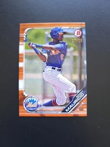 2019 Bowman Draft - Ronny Mauricio #BD-62 Orange Parallel /25 Color Match - Afbeelding 1 van 4