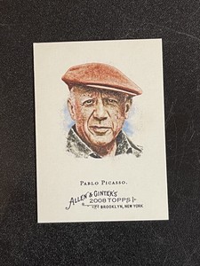 2008 Allen & Ginter #172 Pablo Picasso Artist Baseball Card.  B4184
