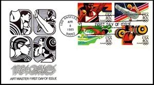 C105-C108-1984 Olympic Games FDC, ArtMaster  Cachet, B4, EC, UA, OF. - Picture 1 of 3