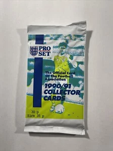 1990-91 Juego profesional de tarjetas coleccionables de fútbol de coleccionista nuevo paquete sellado de fábrica - Imagen 1 de 2