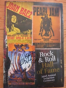 Programma firmato Alan White Rock & Roll Hall Of Fame coa + Proof! Sì autografato - Foto 1 di 5