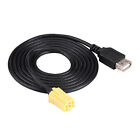 Car MINI-ISO 6Pin Connector Plug USB Adapter Cable For Grande Punto