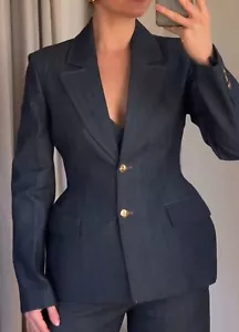 ZARA: ZW COLLECTION Blue Denim Blazer : 2342/223 :UK Buyers_Get It Faster!! - Picture 1 of 6