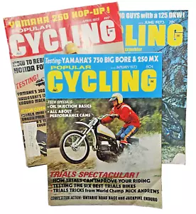 Lot of 3 Popular Cycling Magazine Jan. April June 1973 Mint 400 Testing Yamaha's - Picture 1 of 7
