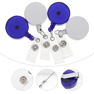 8 Pcs Deduct Work License Certificate Nurse Detachable Badge Buckle Reel - Picture 1 of 12