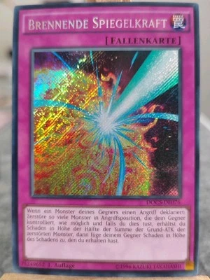 BRENNENDE SPIEGELKRAFT - DOCS-DE076 Secret Rare / 1. Auflage Near Mint  - Bild 1 von 3