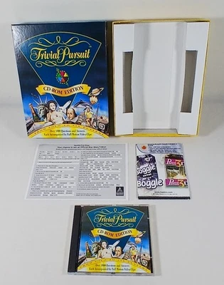 Trivial Pursuit 1995 PC Game CD-ROM Original Rare Big Box Edition. Free P&P - Image 1 of 4