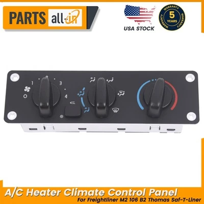 Panel de control climático calentador aire acondicionado Thomas Saf-T-Liner para Freightliner M2 100 106 Foto 1 de 4