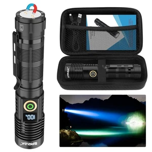 Rechargeable Flashlight High Lumens-Super Bright Magnetic Flash Light with Po... - Picture 1 of 8