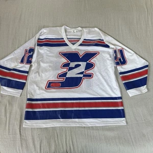 Vintage Chris Jericho WWF WWE White Hockey Jersey Y2J USA 90s 54 XXL Wrestling - Picture 1 of 24