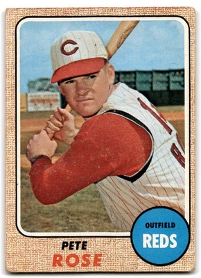 1968 Topps Pete Rose Cincinnati Reds #230 Foto 1 de 2