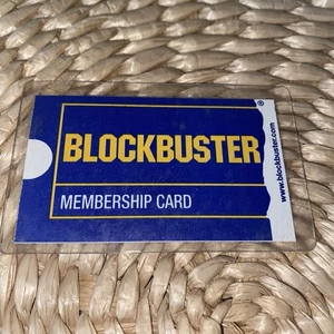 Blockbuster Video Membership Card Blue Yellow White - Picture 1 of 7