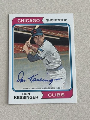 2023 Topps Heritage High Number - Auto Autographs Don Kessinger #ROA-DK Cubs - Image 1 of 2