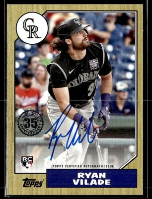 L52,736 - 2022 Topps '87 Topps Autographs #87BARV Ryan Vilade Auto - Image 1 of 2