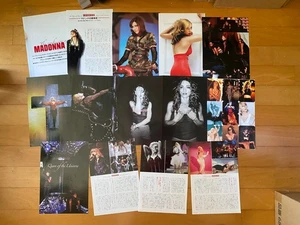 MADONNA Japan photo cuttings x14 RAY of LIGHT True Blue LIKE a VIRGIN Vogue MINT - Picture 1 of 16
