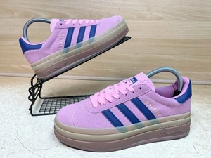 Adidas Gazelle Bold Platform Pink & Blue Gum Trainers Size UK 5 - Picture 1 of 18