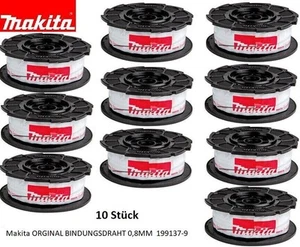 Alambre de unión Makita original de 0,8 mm, 10 piezas, 199137-9, DTR180,... - Imagen 1 de 3