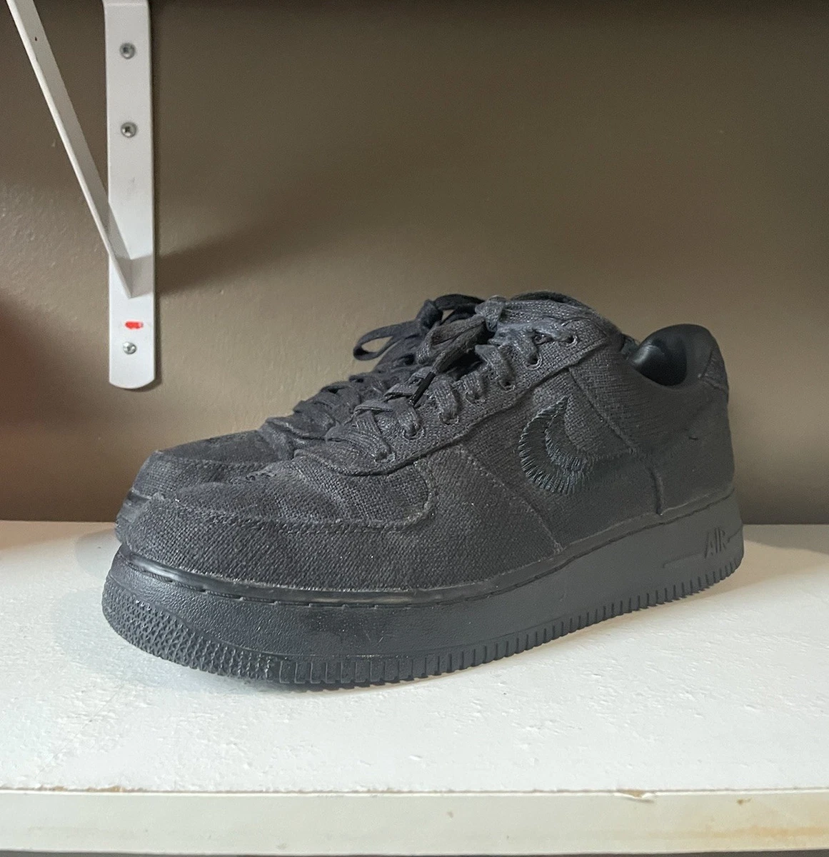 Nike Air Force 1 Low x Stussy Black | eBay