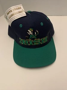 NWT Vintage Notre Dame Fighting Irish Twins Enterprise Inc Snapback Hat - Picture 1 of 7
