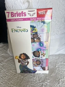 7 PACK Disney Encanto Assorted Girls Panties Multicolor Briefs Sz 4 Cotton New - Picture 1 of 4