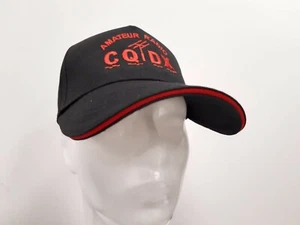 CQ DX Cap decorated with embroidery BLACK and RED - Picture 1 of 5