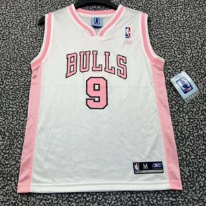 Chicago Bulls Deng #9 Jersey Shirt Youth Girls Medim 10-12 Reebok NBA V-Neck New - Picture 1 of 7