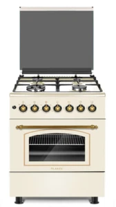 CUCINA LAREL 60X60 4 FUOCHI ACC ELET FORNO ELETTRICO VENTILATO RUSTICA GRIGLIE G - Foto 1 di 7