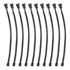 3X(10PCS 4 Pin PWM Fan Extension  Cable Connector Case Male to Female4221