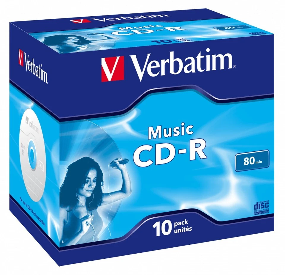 Verbatim 43365 CD-R AUDIO 80MIN Music Life 10 Pack