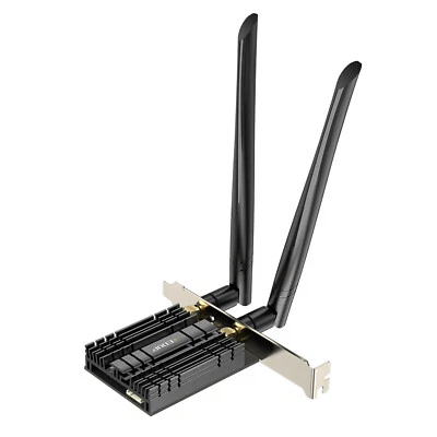 Desktop PCIe WiFi 6 Bluetooth Card Adapter Wireless LAN Network MT7921 1800Mbps - Image 1 of 4