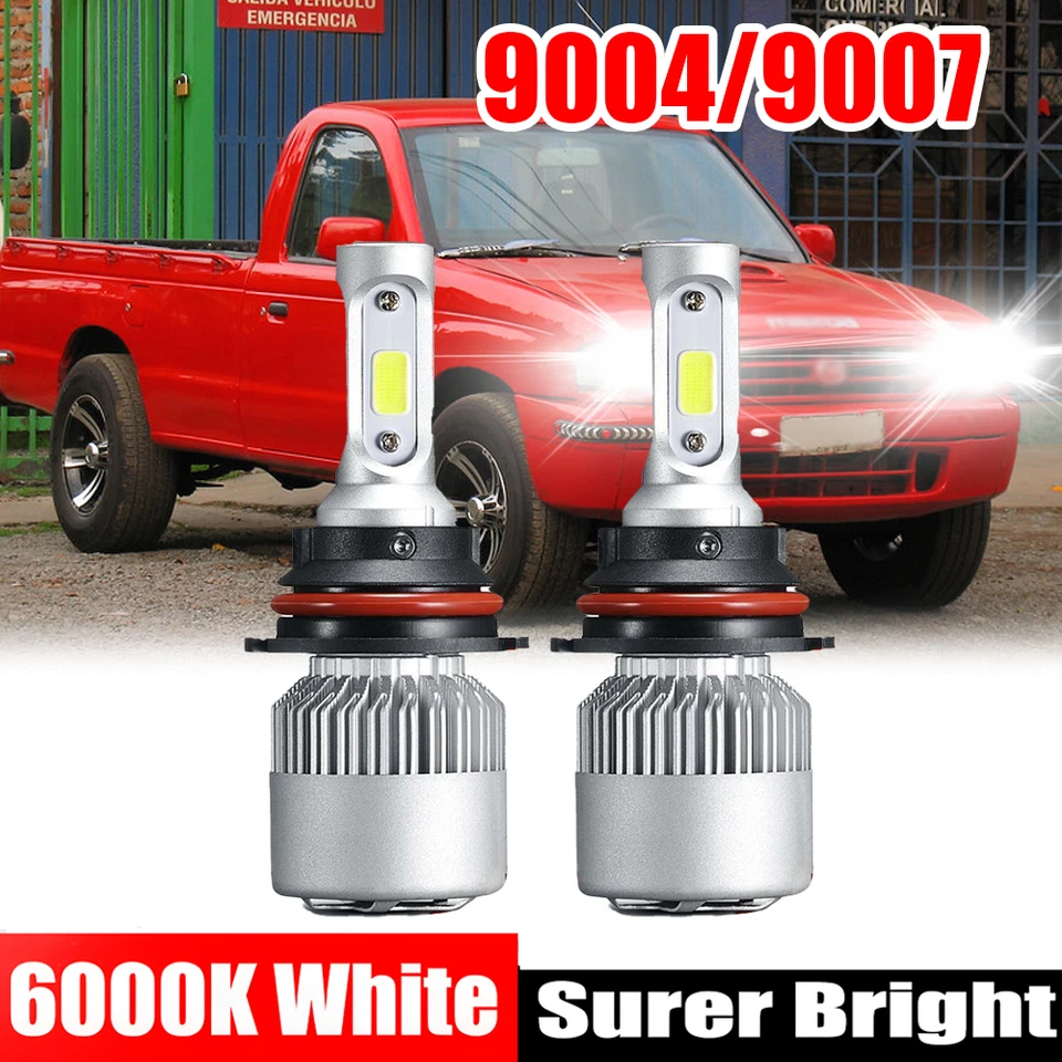 Para Mazda B2500 Cabina Pickup 1998-2001 9007 CSP LED Faro Bombillas de haz alto bajo Foto 1 de 4